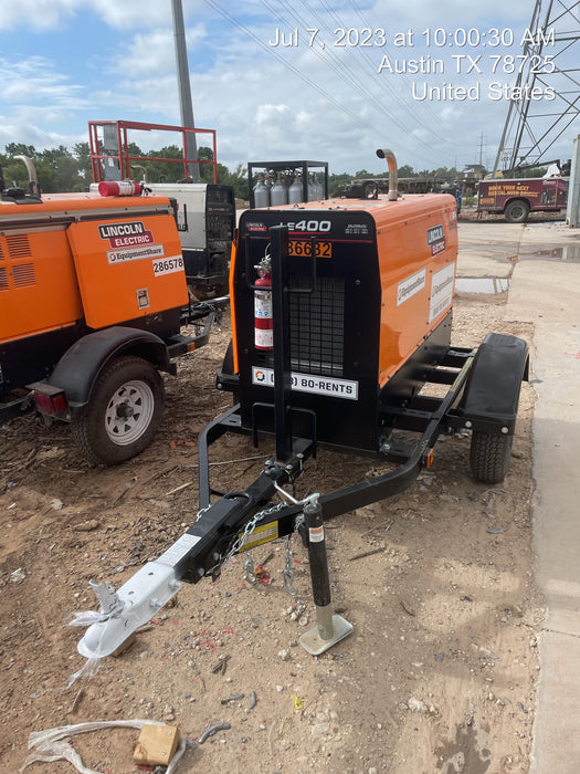 2022 Lincoln Electric LE400 Kubota V1505, Trlr, Cable Rack, Light Kit, ES Decals, T3