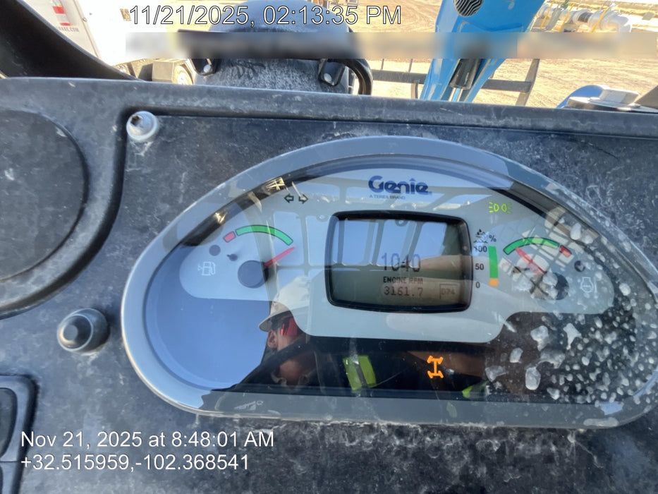 2018 Genie GTH-844 Genie GTH-844 w/Open ROPS, Solid Tires, beacon/work lights, 60" carriage/forks