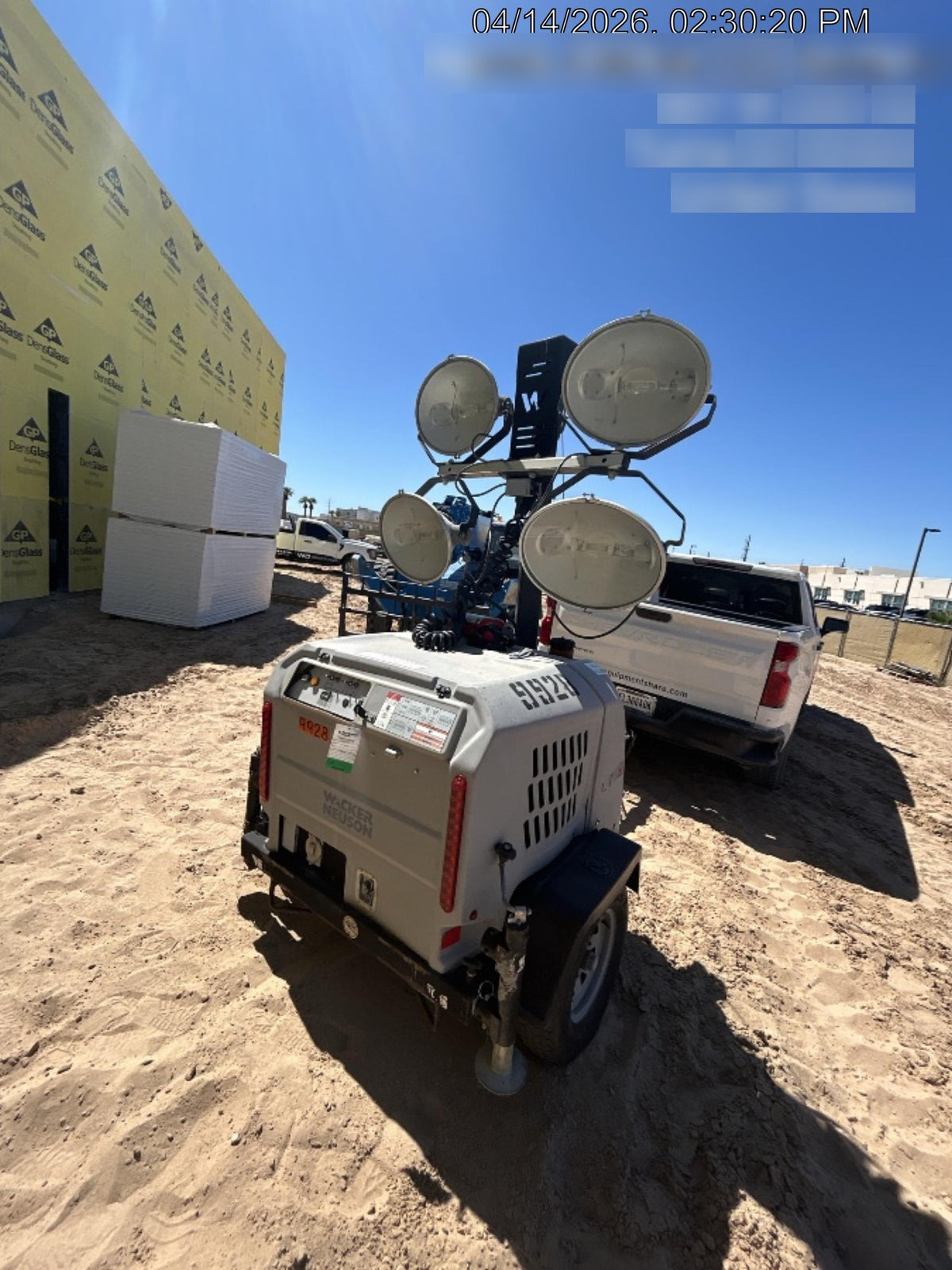 Wacker Neuson LTV6K-MH Wacker Neuson LTV6K Towable Light Tower