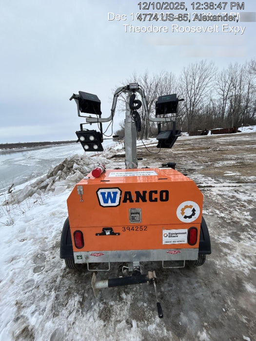 2024 Wanco WLTT-4MM4K Diesel, Deep Sea Controller, Shore Power Plug, Auto Start, (4) 350W LED Floodlights, 4kW Generator, 60 Gal Fuel Tank, 2" Ball, T3