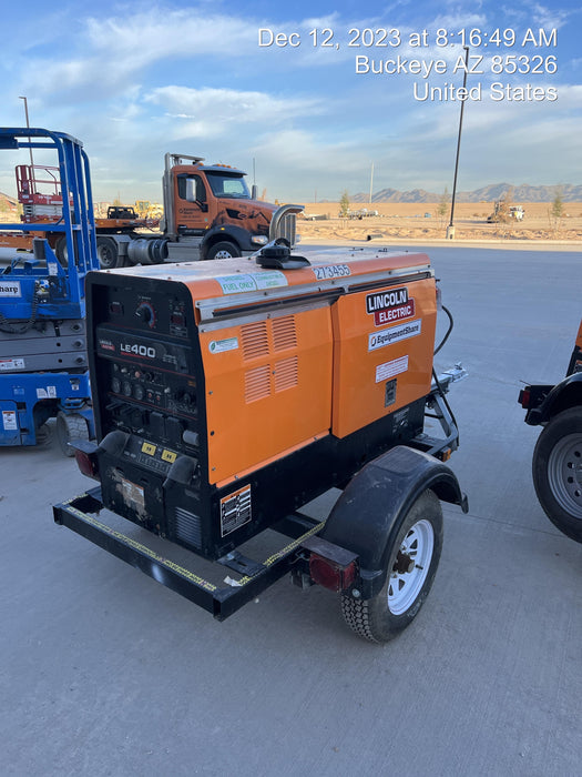 2022 Lincoln Electric LE400 Kubota V1505, Trlr, Cable Rack, Light Kit, ES Decals, T3