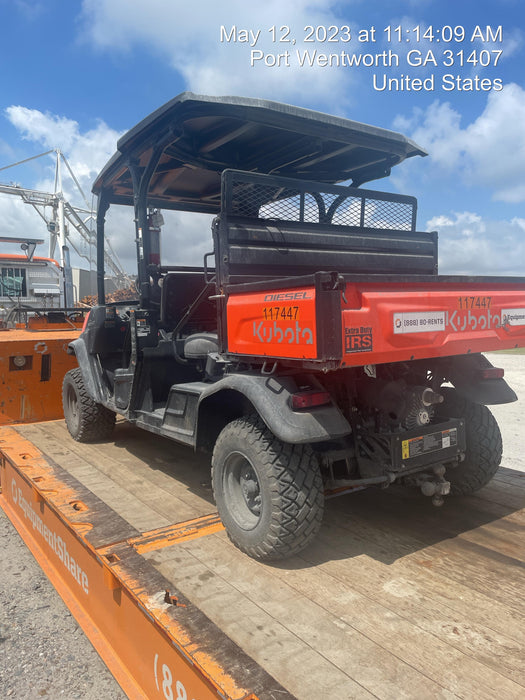 2020 Kubota RTV-X1140W-H 4wd Utility Cart, 4 Seat, Diesel, LED Strobe, Windshield Tempered Glass, Plastic Canopy, Wire Harness Kit, Backup Alarm