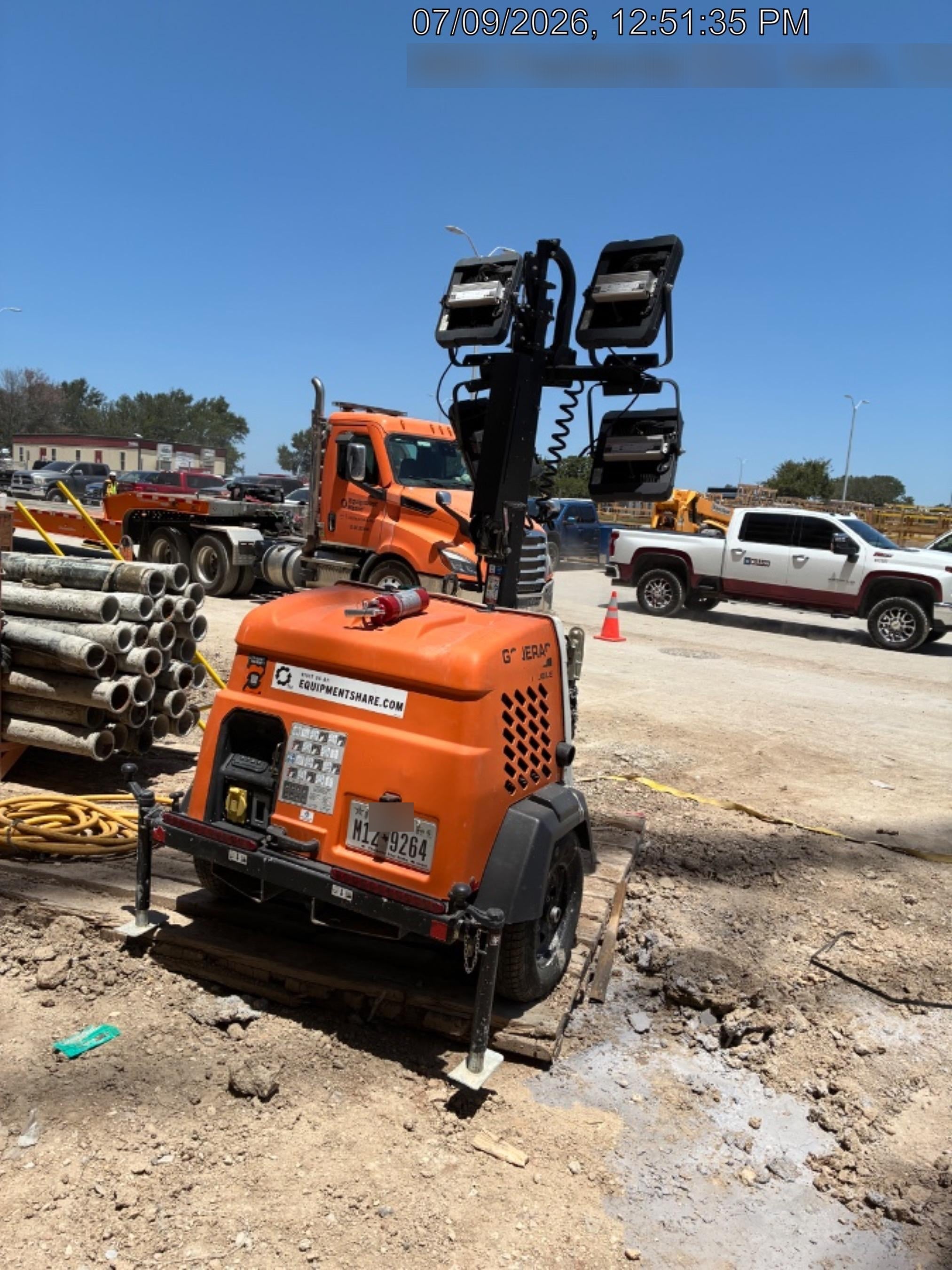 2023 Generac MLT2 Diesel, Flex Switch 120V Input, Powerzone Controller, (4) 320W LED Lights, 4kW Generator, 39.9 Gal Fuel Tank, 2" Ball, T3