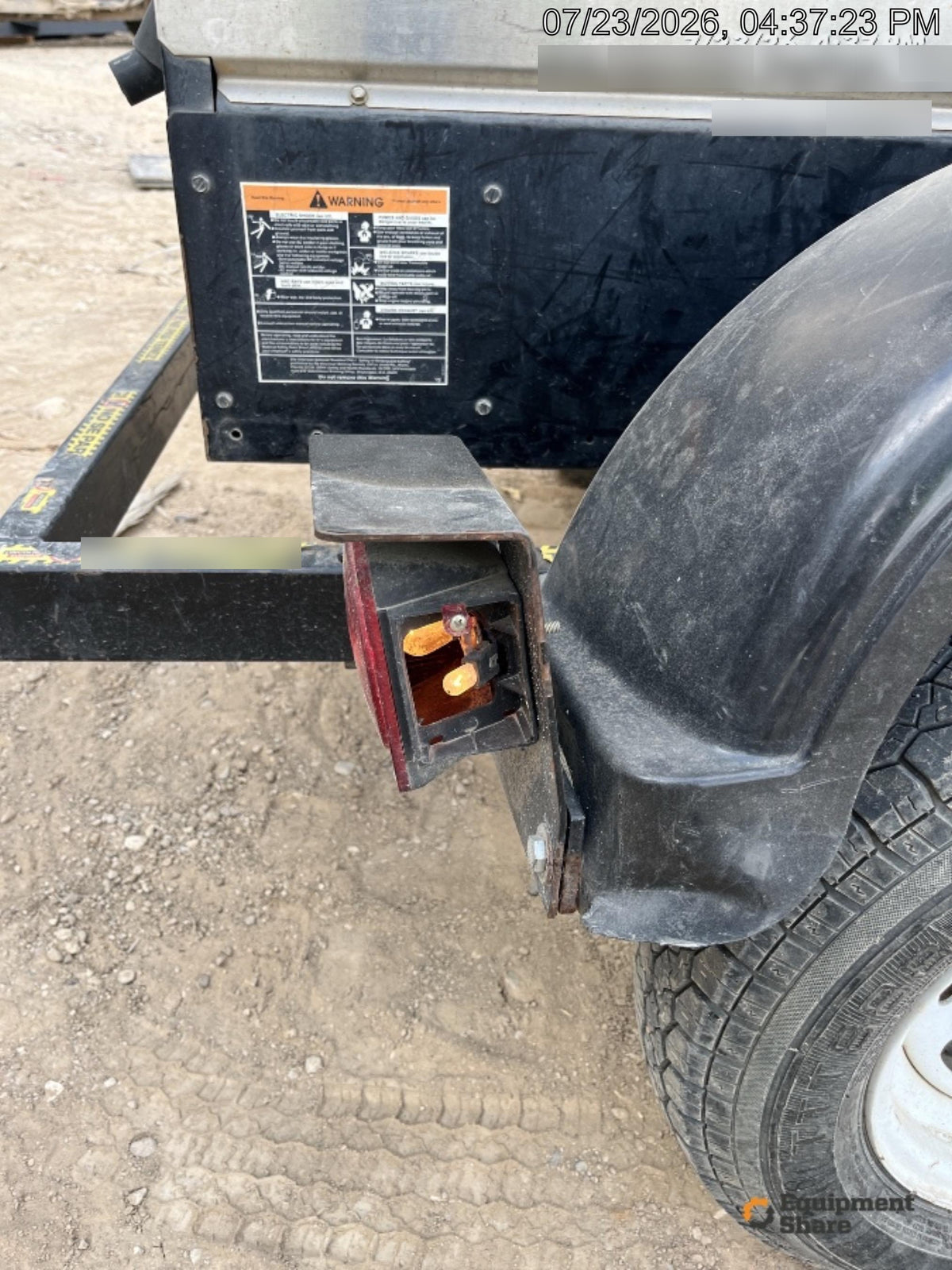 2019 Lincoln Electric Vantage 322 Welder Ready-Pak 3, Two wheel trailer, Fender and Light kit, Cable Rack
