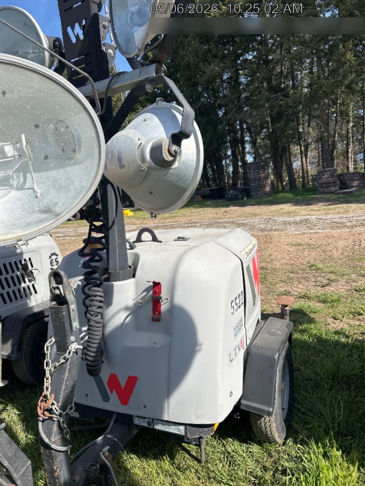 2017 Wacker Neuson LTV6L-MH Wacker Neuson 6 kW Towable Light Generator
