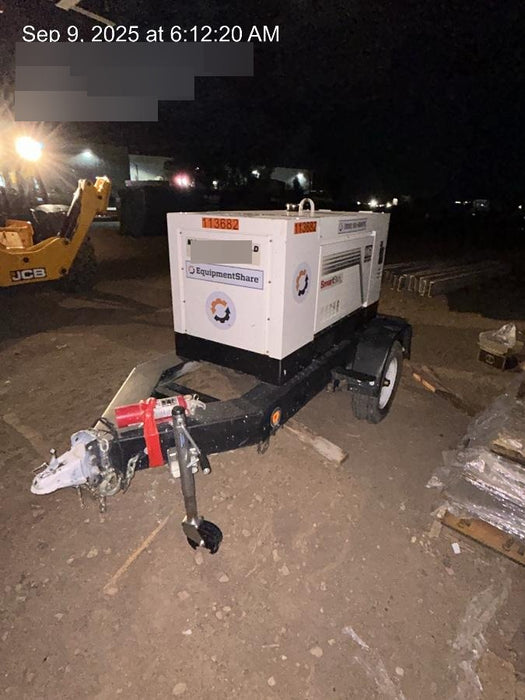 2020 Multiquip DLW400ESA4 400 amp Welder, 14kW, 120/240V, T4F Kubota, Trailer