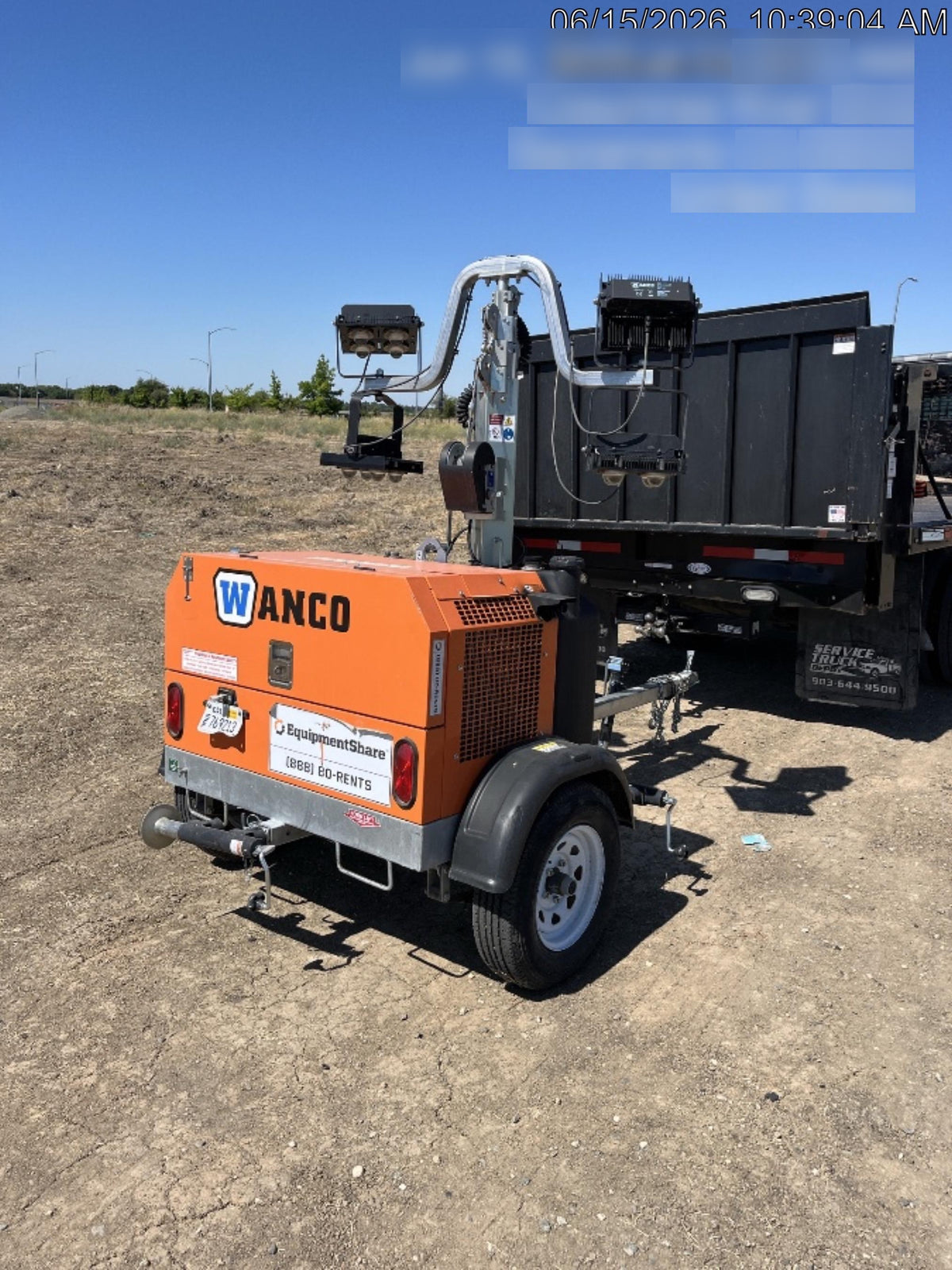 2024 Wanco WLTT-4MM4K Diesel, Deep Sea Controller, Shore Power Plug, Auto Start, (4) 350W LED Floodlights, 4kW Generator, 60 Gal Fuel Tank, 2" Ball, T3