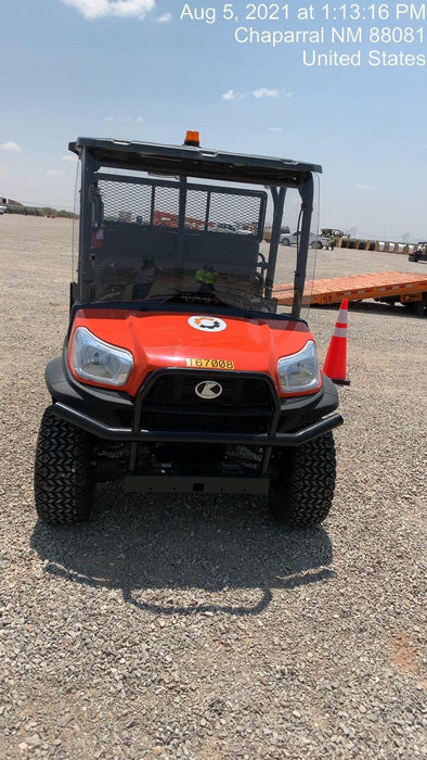 2021 Kubota RTV-X1140W-H Plastic Canopy, Windshield Acrylic Clear, LED Strobe Light, Wire Harness Kit, Back up Alarm