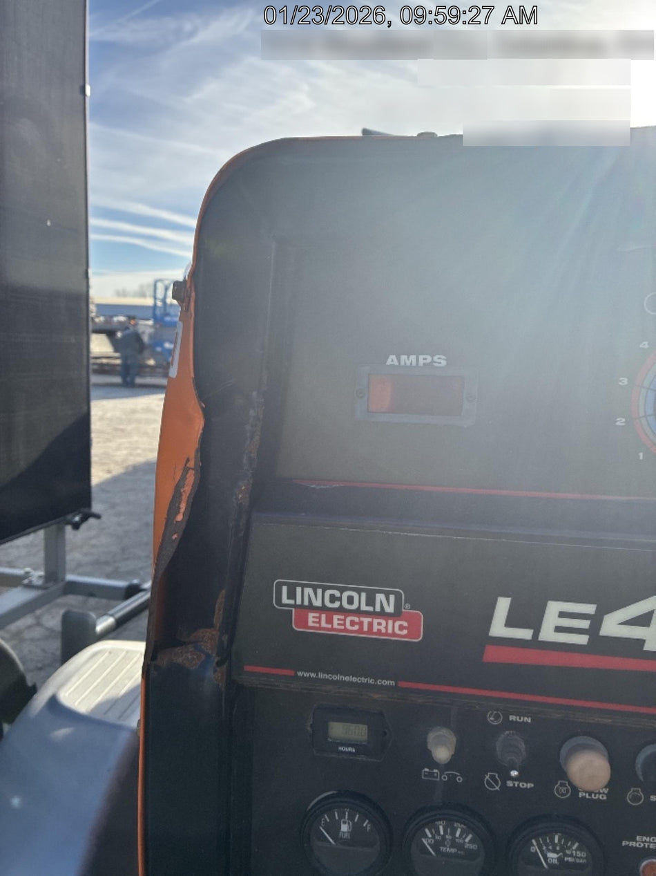 2022 Lincoln Electric LE400 Kubota V1505, Trlr, Cable Rack, Light Kit, ES Decals, T3