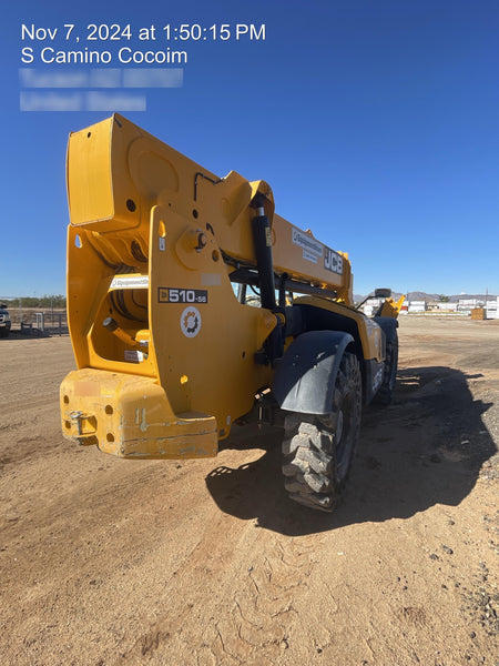 2020 JCB 510-56 Canopy, 74 HP, Solid Tires, STD Worklight, Beacon, Aux Hydraulics, Lifting Eye, Back up Alarm w/66" Carriage/60" Forks