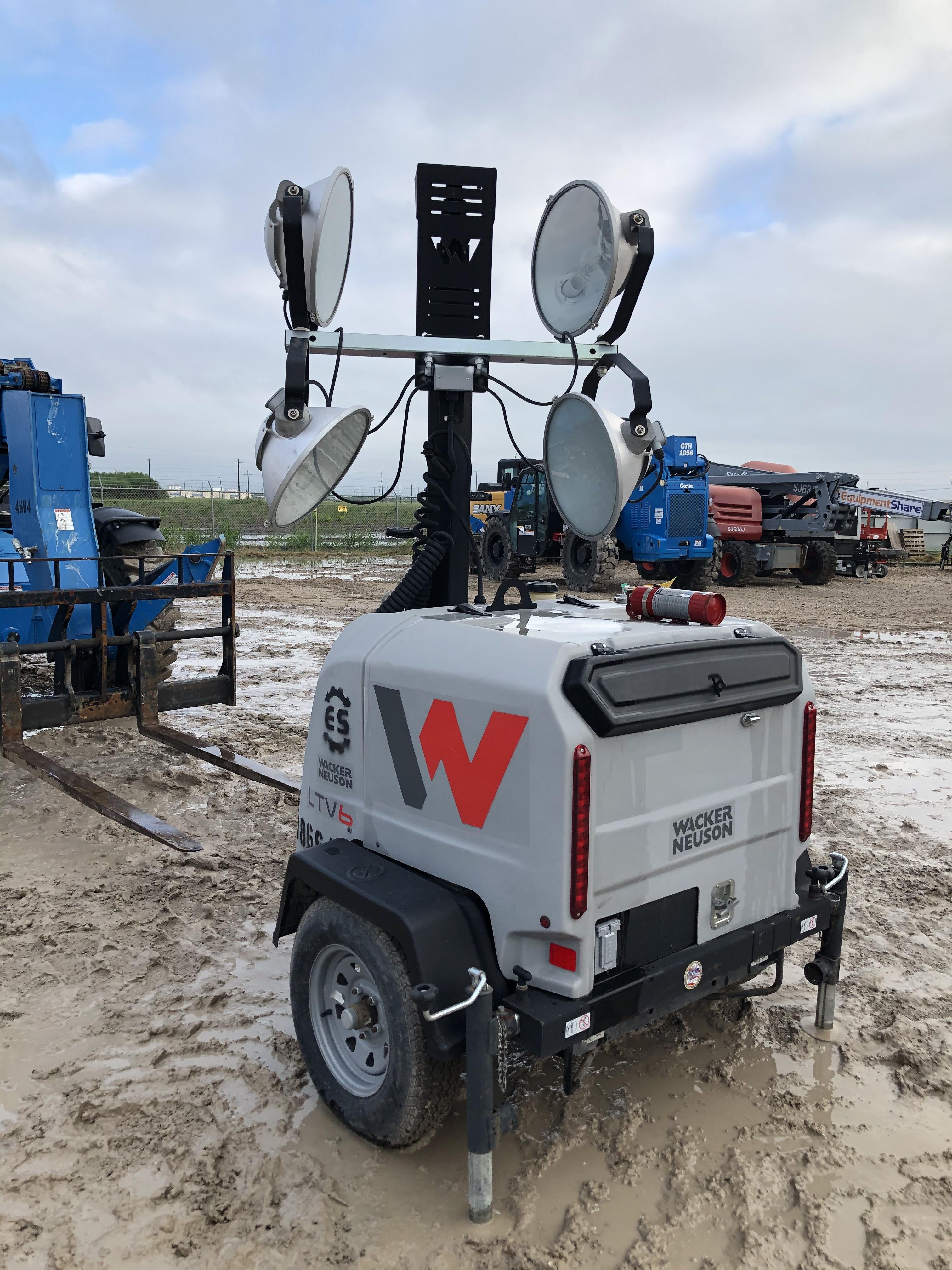 2018 Wacker Neuson LTV6L-MH Wacker Neuson LTV6L Mobile Light Tower w/Fuel Level Sensor Installed