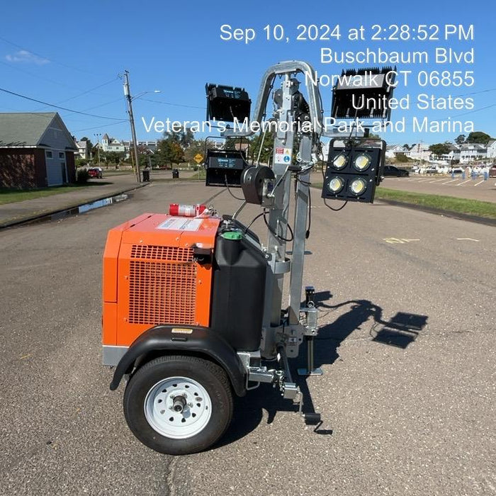 2024 Wanco WLTT-4MM4K Diesel, Deep Sea Controller, Shore Power Plug, Auto Start, (4) 350W LED Floodlights, 4kW Generator, 60 Gal Fuel Tank, 2" Ball, T3