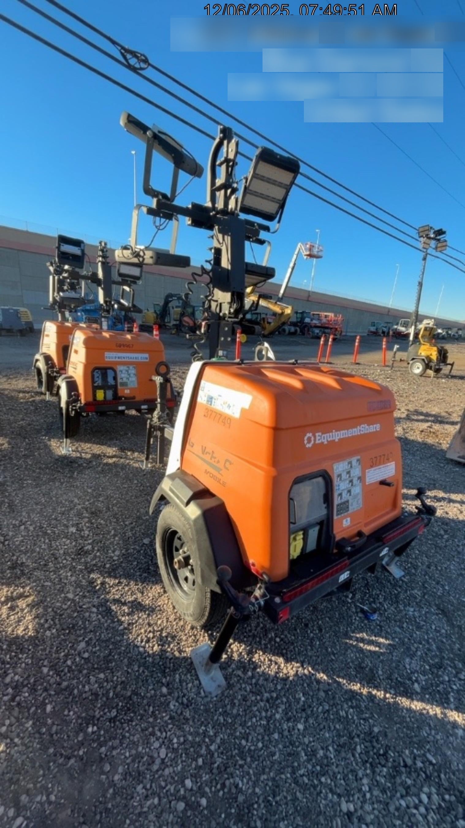 2023 Generac MLT2 Diesel, Flex Switch 120V Input, Powerzone Controller, 
(4) 320W LED Lights, 4kW Generator, 39.9 Gal Fuel Tank, 2" Ball, T3