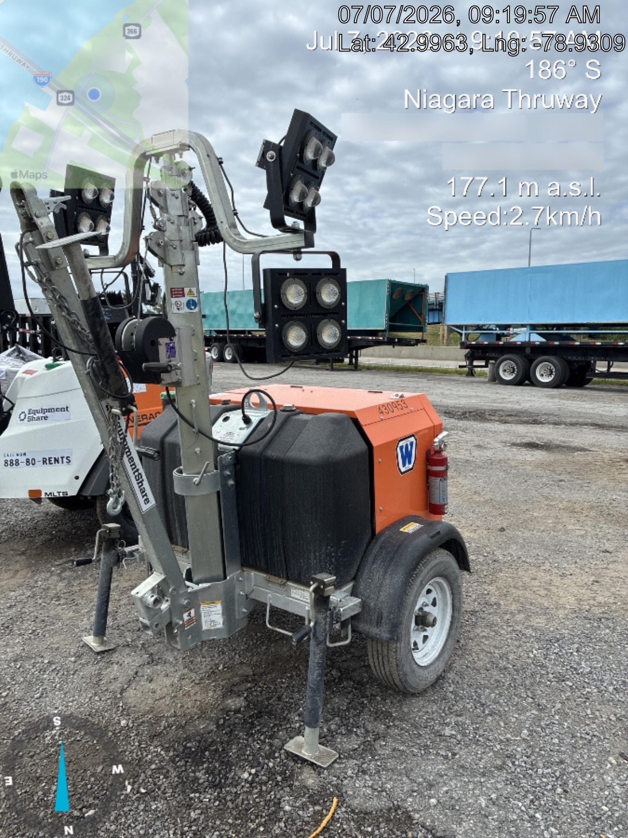 2024 Wanco WLTT-4MM4K Diesel, Deep Sea Controller, Shore Power Plug, Auto Start, (4) 350W LED Floodlights, 4kW Generator, 60 Gal Fuel Tank, 2" Ball, T3