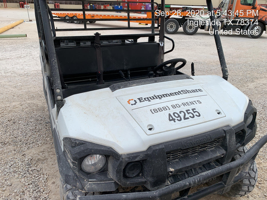 2019 Kawasaki Mule PRO-DXT - 3 Passenger 3 Seater, Standard Options, Backup Alarm, Beacon, Plastic Hard Top, Poly Windshield, Horn Kit