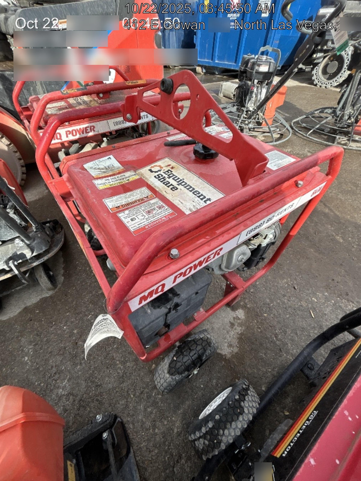 2020 Multiquip GA6HR Gen 6kW Honda GX340 GFCI Wheel Kit