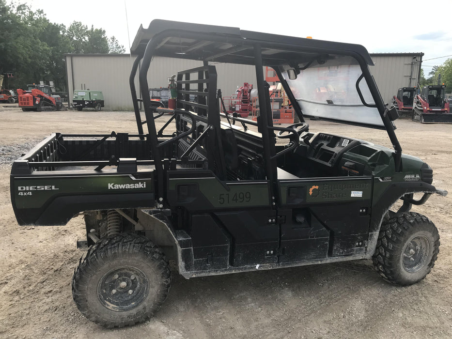 2019 Kawasaki Mule PRO-DXT Standard Options, Backup Alarm, Beacon, Plastic Hard Top, Poly Windshield, Horn Kit