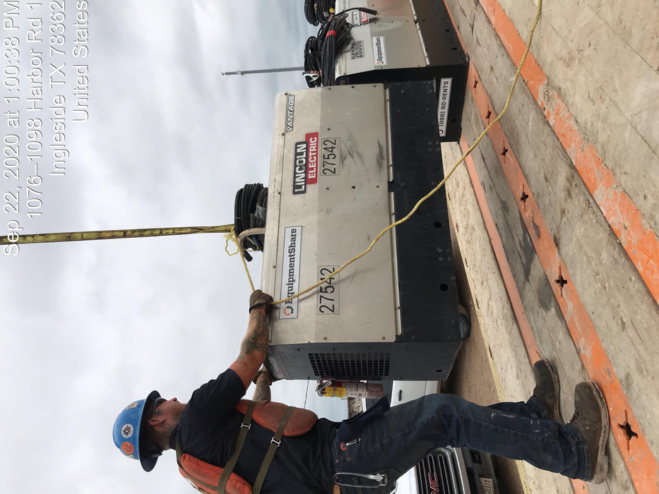 2019 Lincoln Electric Vantage 322 Lincoln Vantage 322 Welder w/Trailer, Light Kit, Cable Rack