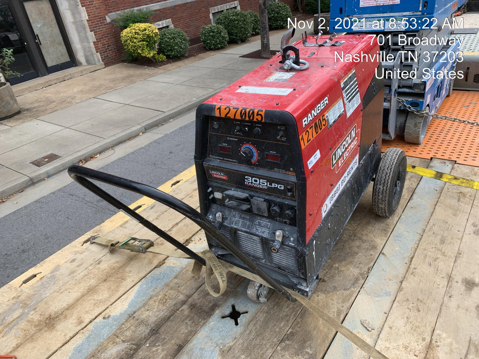 2021 Lincoln Electric Ranger 305 LPG K3430-1, Ranger 305 LPG, Undercarriage, Tank Holder & Strap, 10kw AC Gen, 25hp Kohler LPG Eng