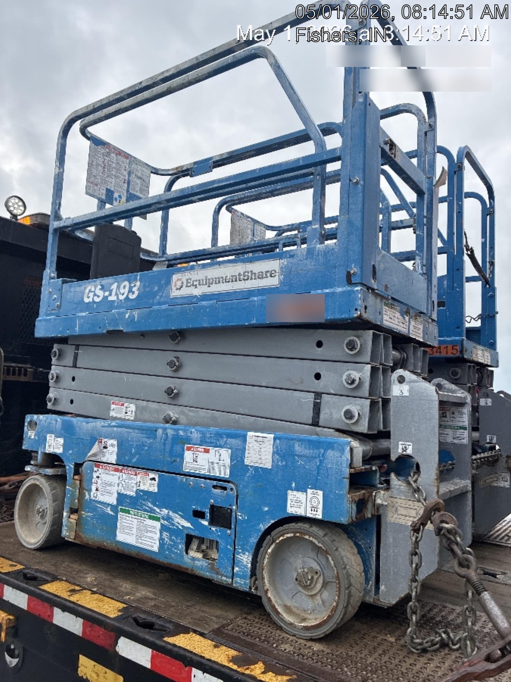 2020 Genie GS-1930 Solid Non Marking Tires, Beacon, Folding rails with half height swing gate