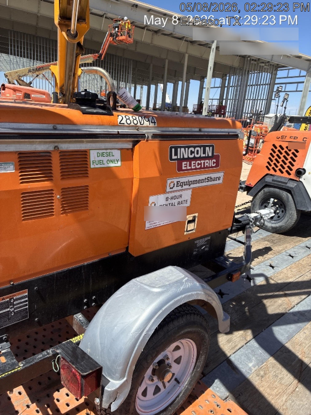 2023 Lincoln Electric LE400 Kubota V1505, Trlr, Cable Rack, Light Kit, ES Decals, T3