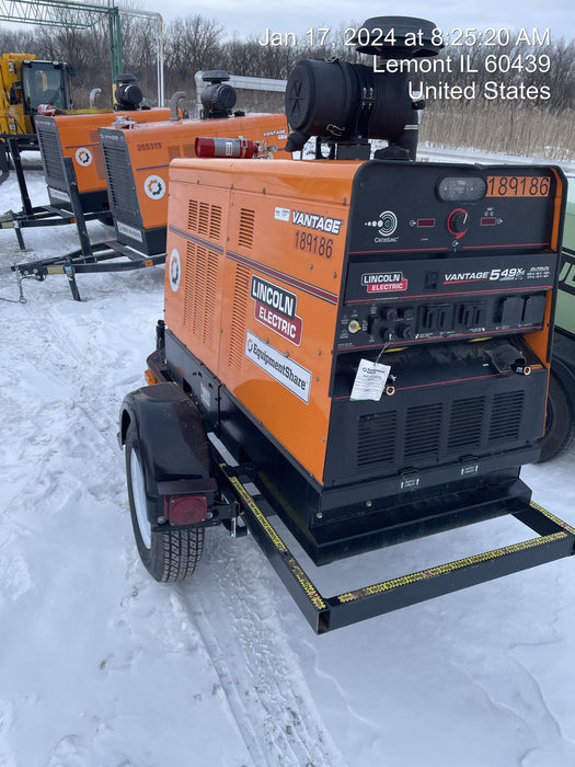 2021 Lincoln Electric Vantage 549X Ready Pak 3, ORANGE (includes trailer, cable rack, fender light kit)