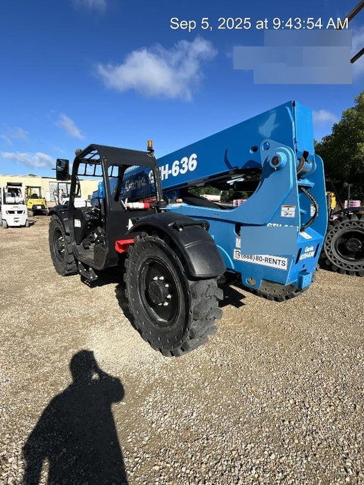2018 Genie GTH-636 Genie GTH-636 w/Open ROPS, Solid Tires, Work Light/Beacon, 48" Carriage and Forks