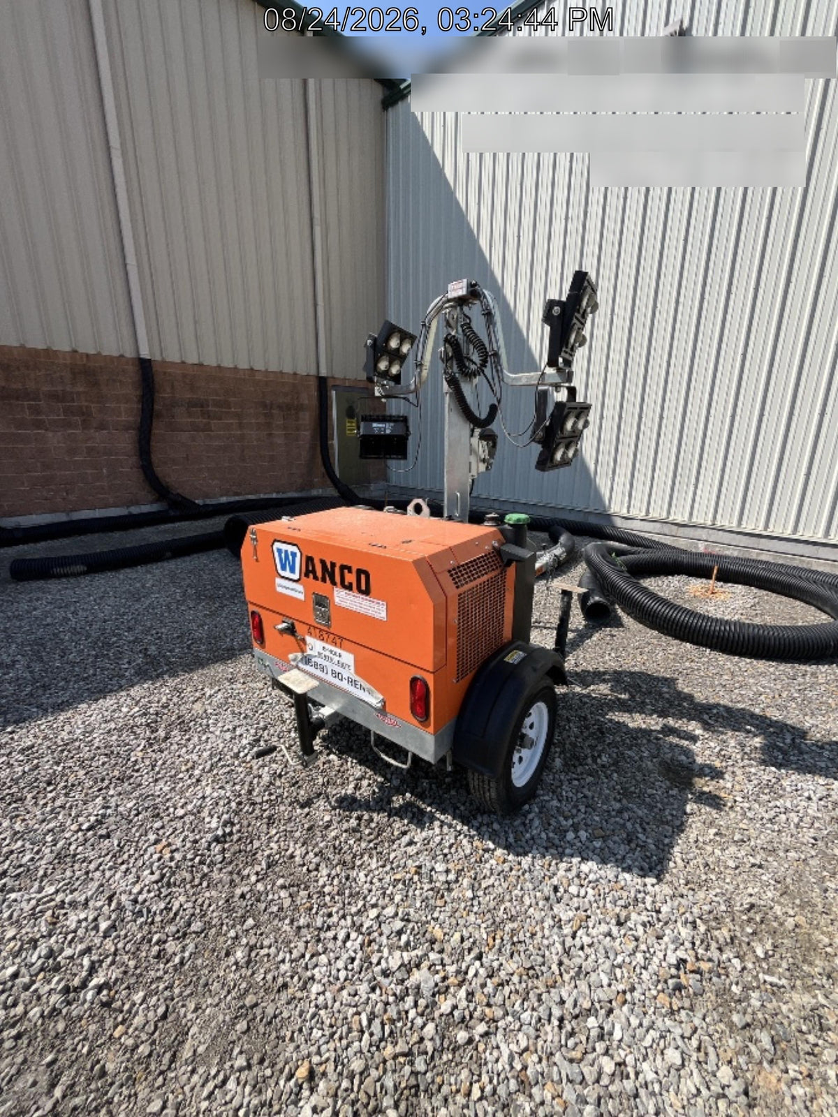 2024 Wanco WLTT-4MM4K Diesel, Deep Sea Controller, Shore Power Plug, Auto Start, (4) 350W LED Floodlights, 4kW Generator, 60 Gal Fuel Tank, 2" Ball, T3