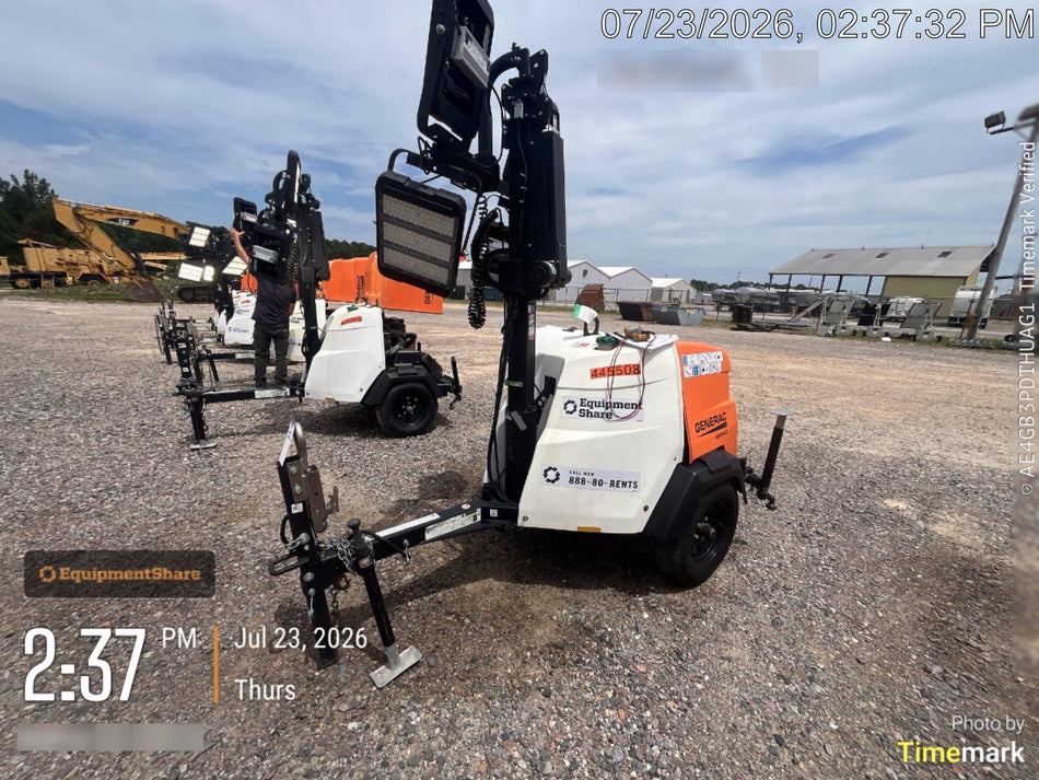 2024 Generac MLT6SKDS-STD4 ELEC WINCH Diesel, Electric Winch Mast, Powerzone Controller, (4) 320W LED Lights, 4kW Generator, 39.9 Gal Fuel Tank, 2" pintle, T3
