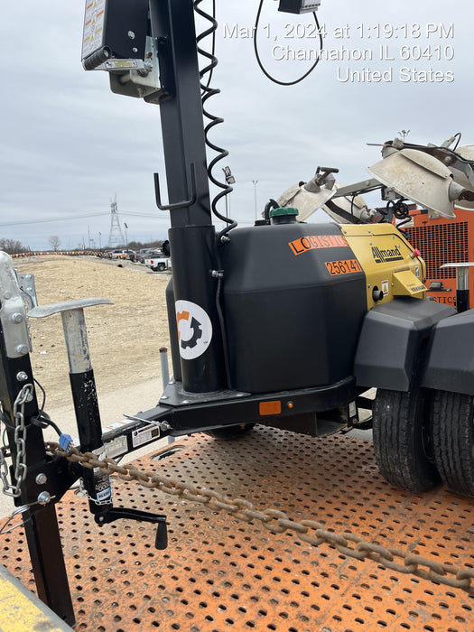 2022 Allmand NLV3GR (4) LED Light Fixture 350W, 23' Vertical Mast, 3kW Prime, Towable, ES Decals, T3