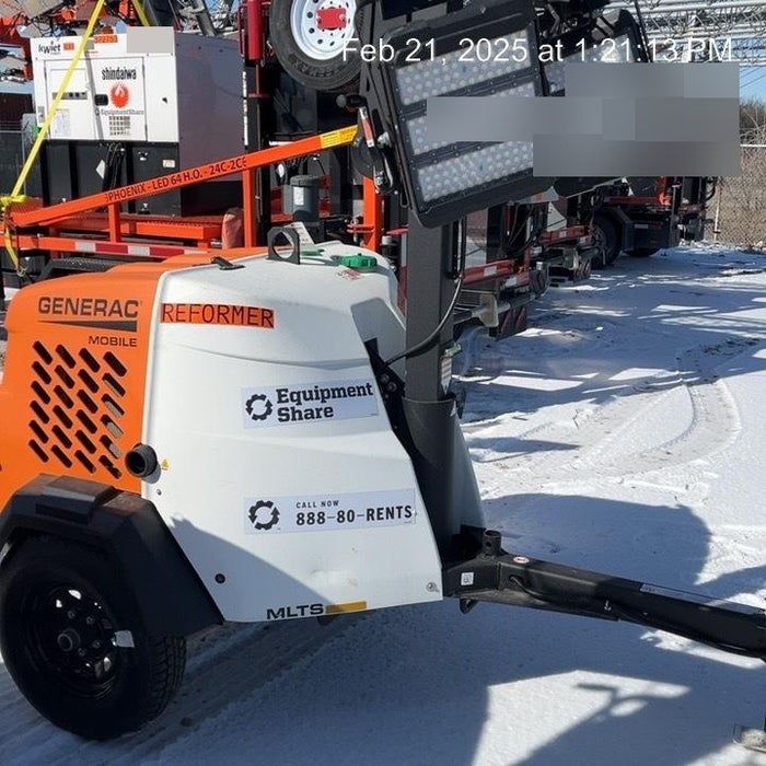 2024 Generac MLT2 Diesel, Flex Switch 120V Input, Powerzone Controller, 
(4) 320W LED Lights, 4kW Generator, 39.9 Gal Fuel Tank, 2" Ball, T3