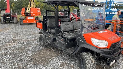 2022 Kubota RTV-X1140W-H Plastic Canopy, Windshield Acrylic Clear, LED Strobe Light, Wire Harness Kit, Back up Alarm