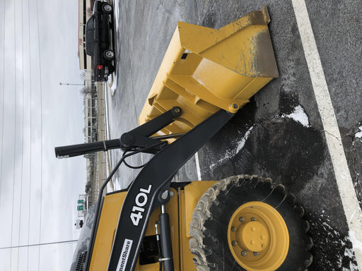 2020 John Deere 410L - Extendable Stick Cab/Heat/Air, 4WD, Extendable Stick, Pilot Controls, 2 Way Hydraulics, TAG Manual QC