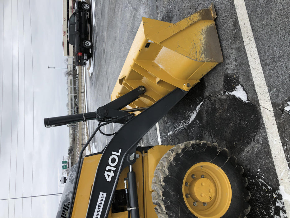 2020 John Deere 410L - Extendable Stick Cab/Heat/Air, 4WD, Extendable Stick, Pilot Controls, 2 Way Hydraulics, TAG Manual QC