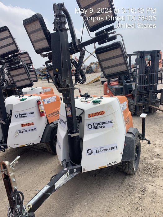 2023 Generac MLT2 Diesel, Flex Switch 120V Input, Powerzone Controller, 
(4) 320W LED Lights, 4kW Generator, 39.9 Gal Fuel Tank, 2" Ball, T3