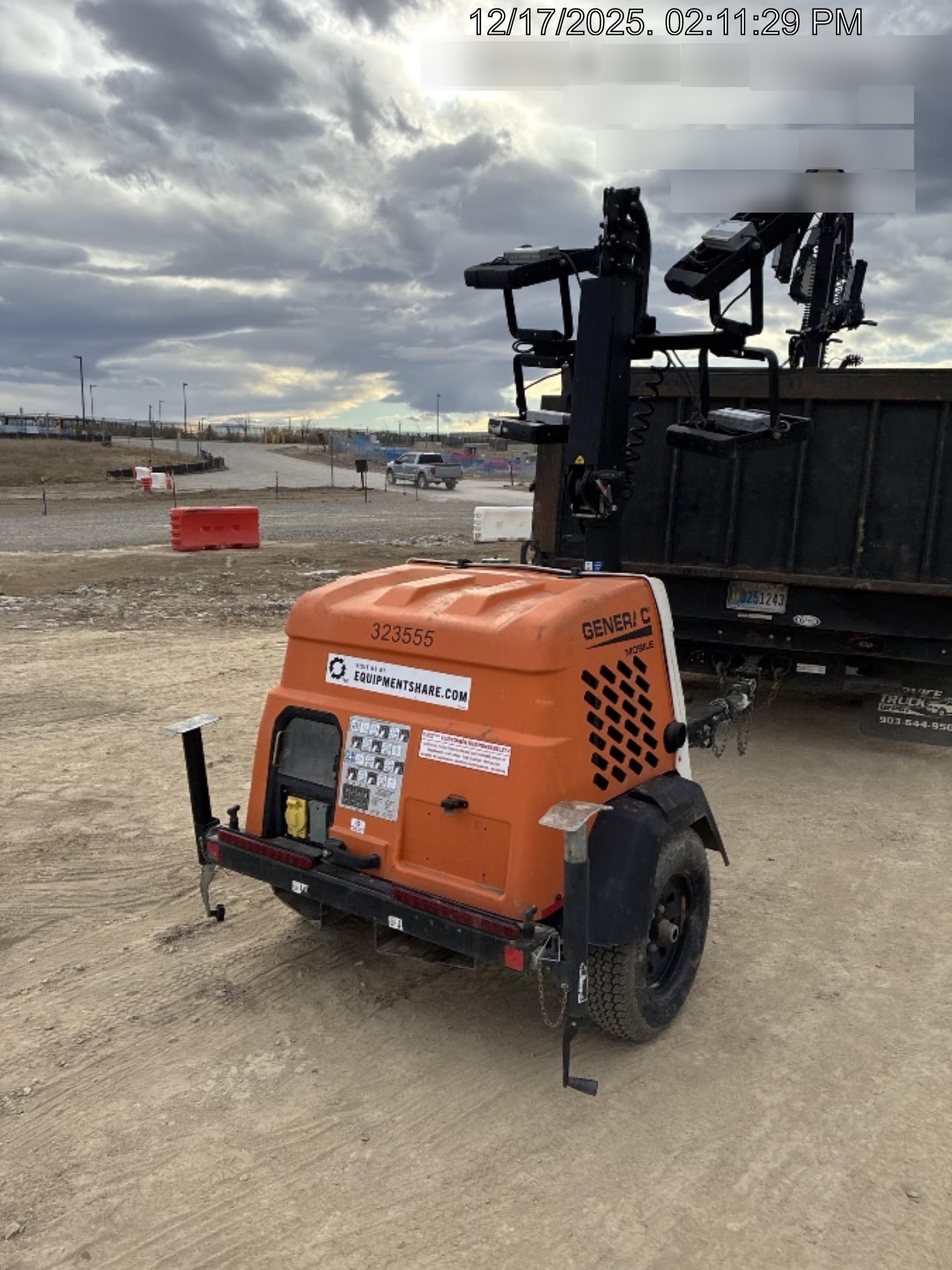 2023 Generac MLT2 Diesel, Flex Switch 120V Input, Powerzone Controller, (4) 320W LED Lights, 4kW Generator, 39.9 Gal Fuel Tank, 2" Ball, T3