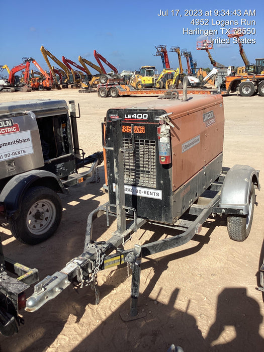 2022 Lincoln Electric LE400 Kubota V1505, Trlr, Cable Rack, Light Kit, ES Decals, T3