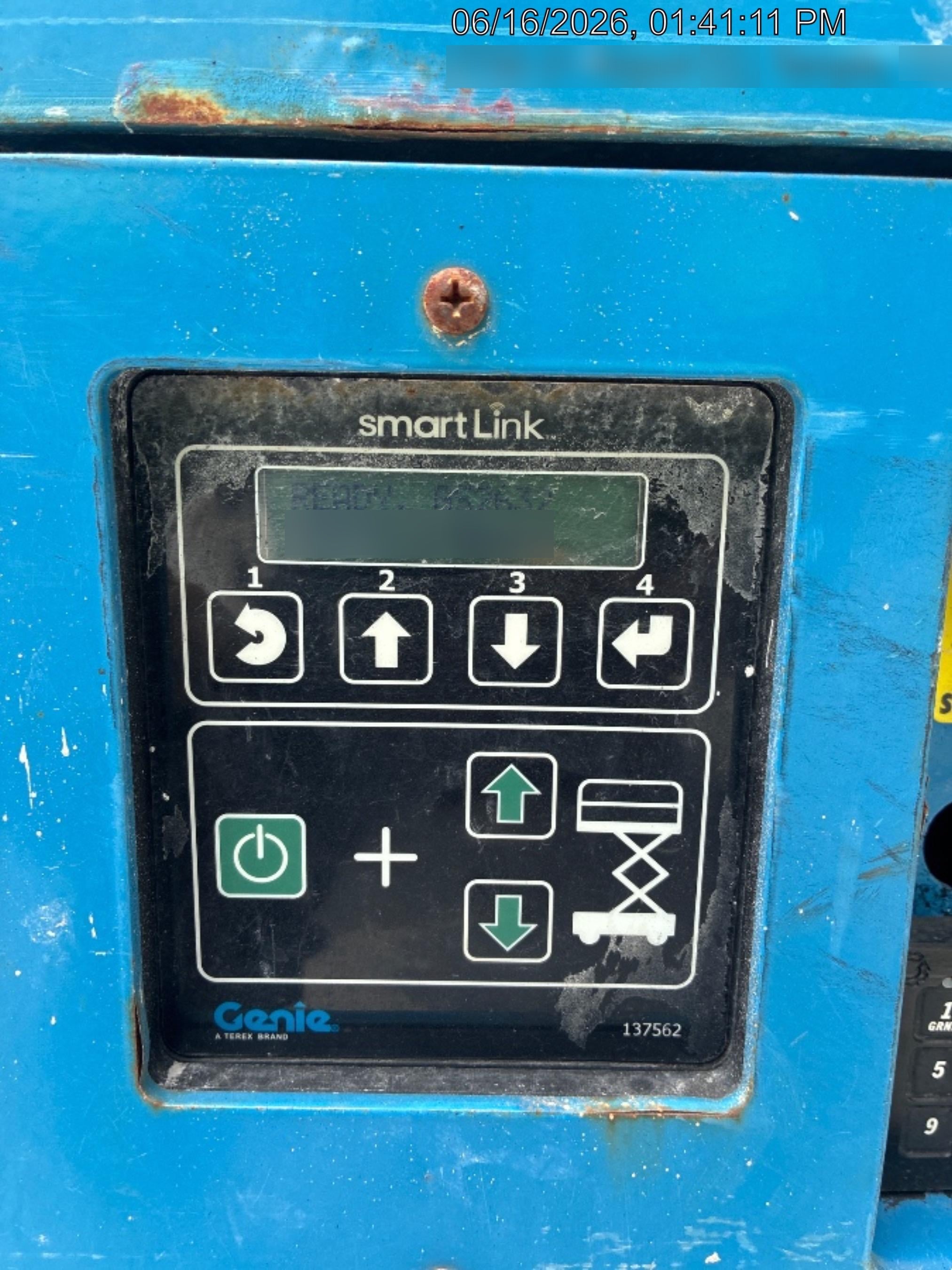 2019 Genie GS-2632 Folding rails with half height swing gate