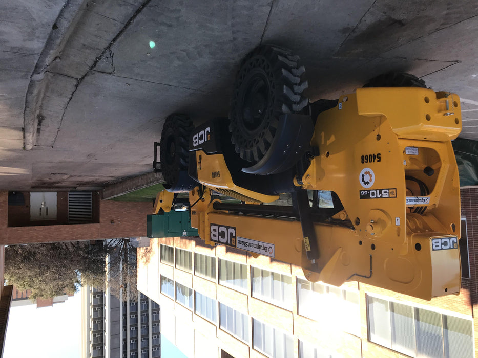 2019 JCB 510-56 Canopy, 74 HP, Solid Tires, STD Worklight, Beacon, Aux Hydraulics, Lifting Eye, Back up Alarm w/66" Carriage/60" Forks