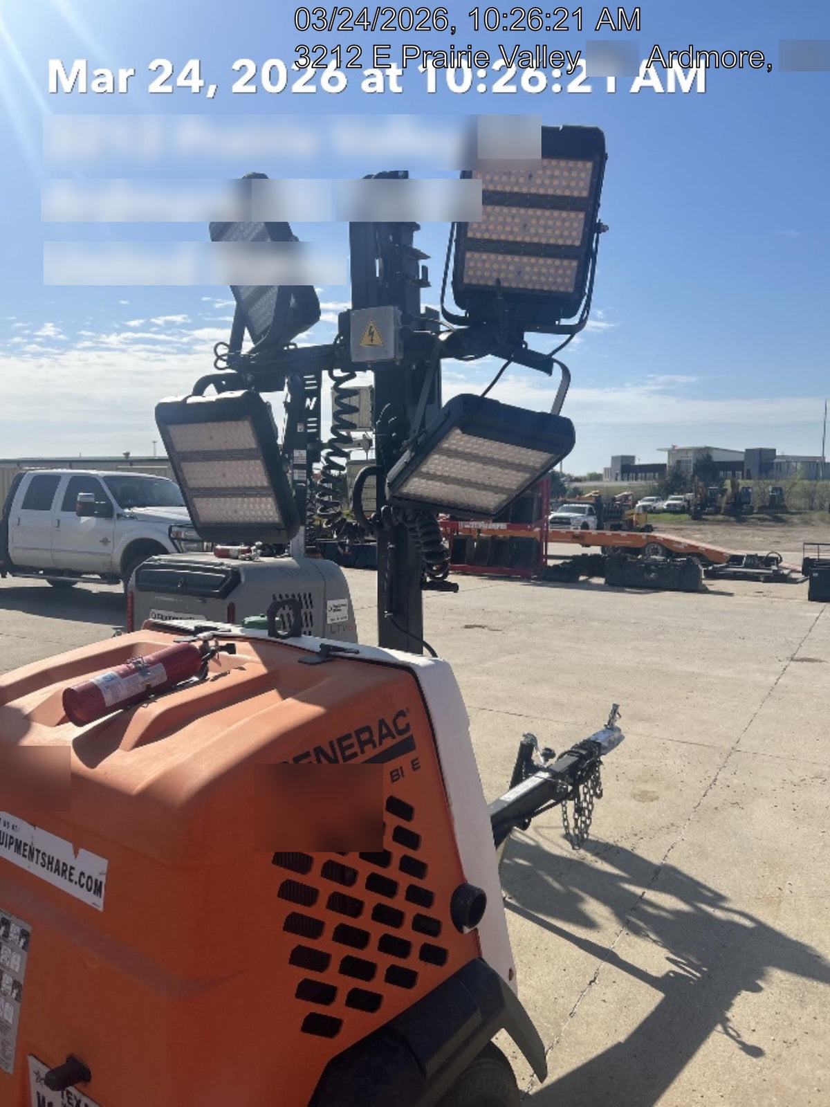 2024 Generac MLT2 Diesel, Flex Switch 120V Input, Powerzone Controller, 
(4) 320W LED Lights, 4kW Generator, 39.9 Gal Fuel Tank, 2" Ball, T3