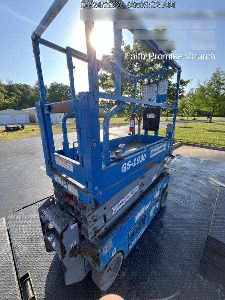 2020 Genie GS-1930 Solid Non Marking Tires, Beacon, Folding rails with half height swing gate