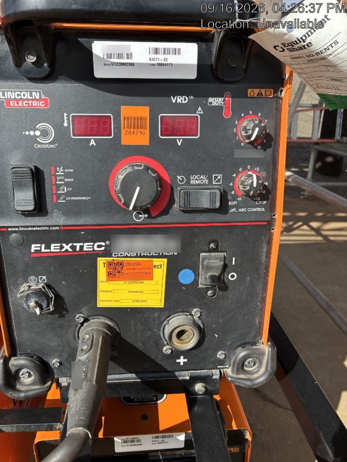 2022 LINCOLN ELECTRIC FLEXTEC 350X