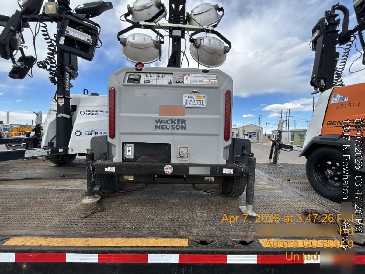 2018 Wacker Neuson LTV6L-MH Wacker Neuson LTV6L Mobile Light Tower w/Fuel Level Sensor Installed