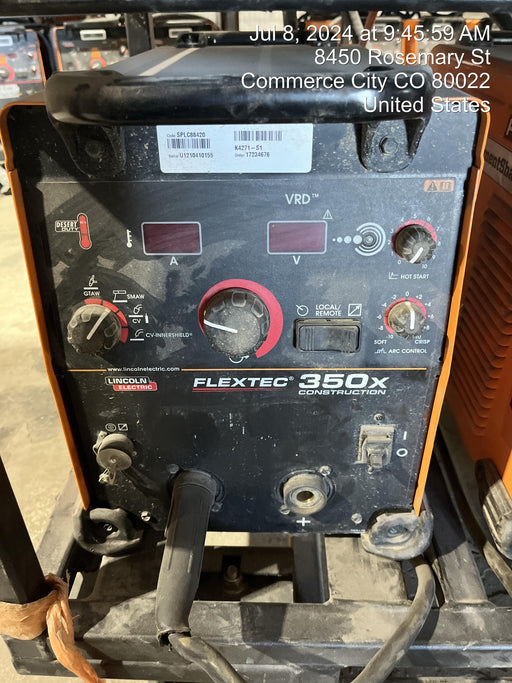 2021 LINCOLN ELECTRIC FLEXTEC 350X