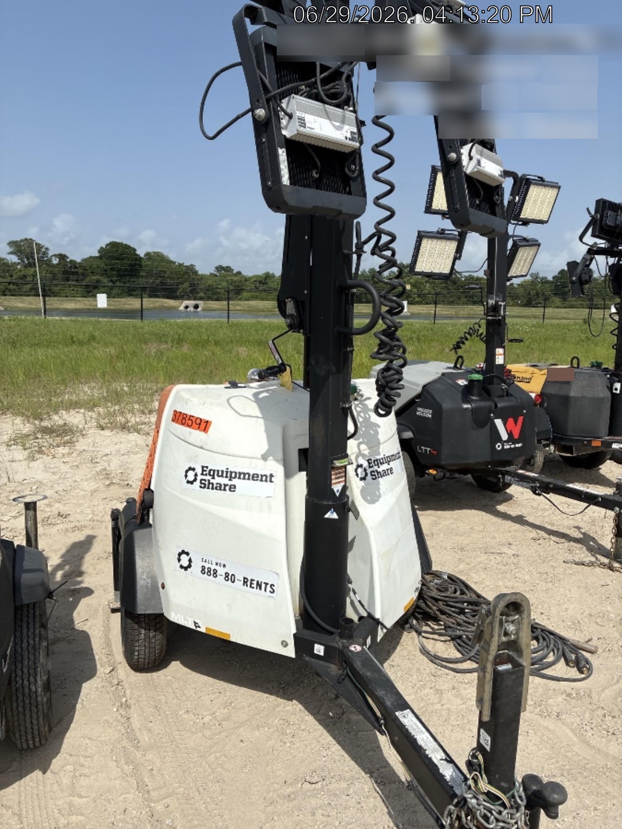 2023 Generac MLT2 Diesel, Flex Switch 120V Input, Powerzone Controller, 
(4) 320W LED Lights, 4kW Generator, 39.9 Gal Fuel Tank, 2" Ball, T3