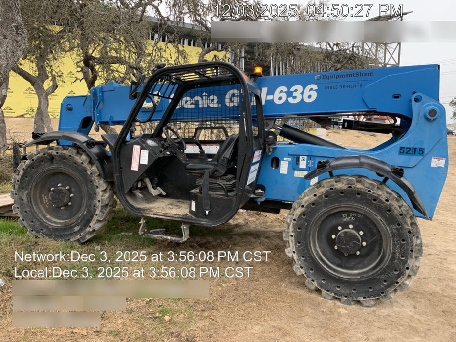2017 Genie GTH-636 Genie GTH636, Solid RT Tires, T4F, worklights (LED, rear), Open ROPS