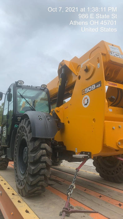 2020 JCB 509-42 Cab/Heat/Air, Solid Tires, Work Lights, Beacon, Aux Hydraulics, Back up Alarm, Lifting Eye, ES Decals
