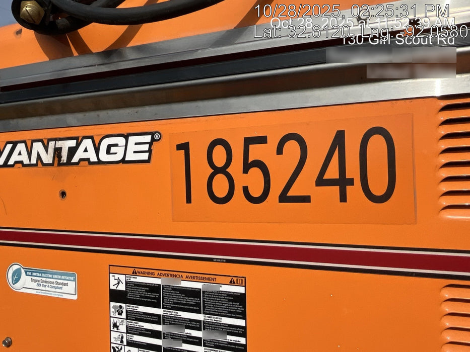 2021 Lincoln Electric Vantage 549X Ready Pak 3, ORANGE (includes trailer, cable rack, fender light kit)