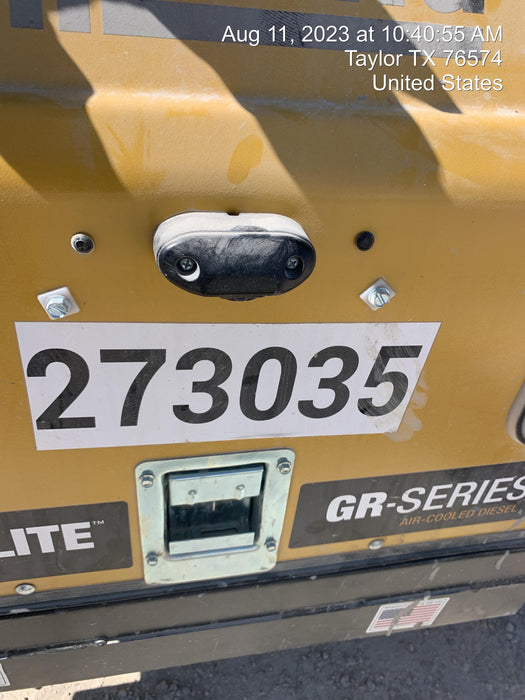 2022 Allmand NLV3GR (4) LED Light Fixture 350W, 23' Vertical Mast, 3kW Prime, Towable, ES Decals, T3