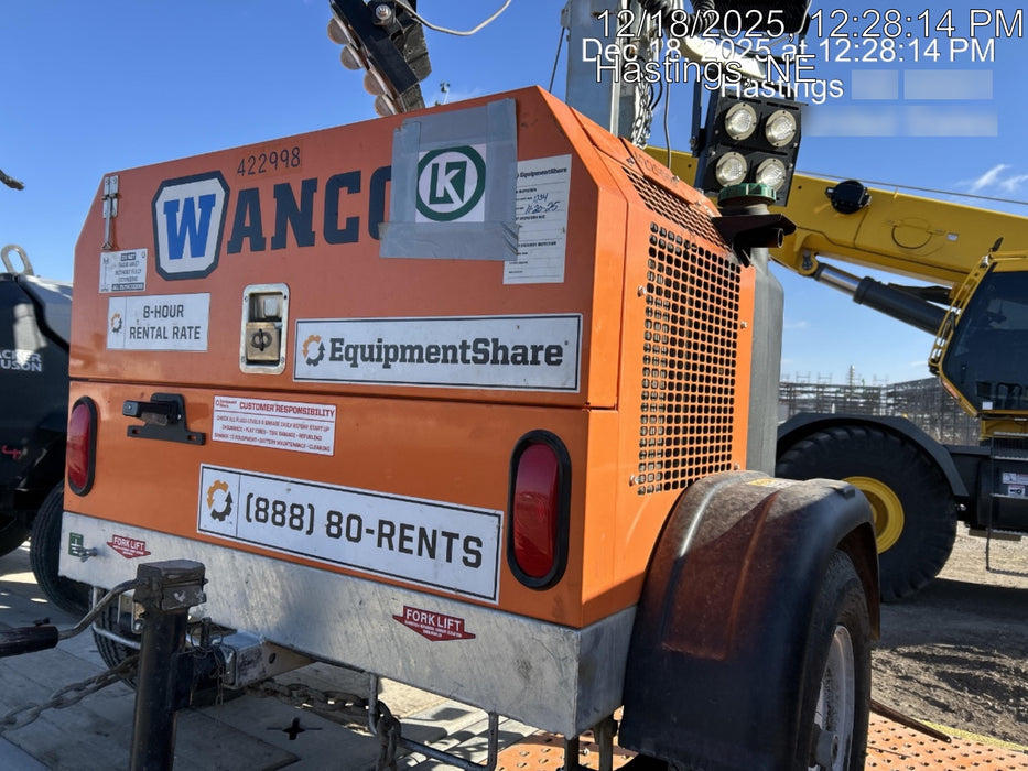 2024 Wanco WLTT-4MM4K Diesel, Deep Sea Controller, Shore Power Plug, Auto Start, (4) 350W LED Floodlights, 4kW Generator, 60 Gal Fuel Tank, 2" Ball, T3